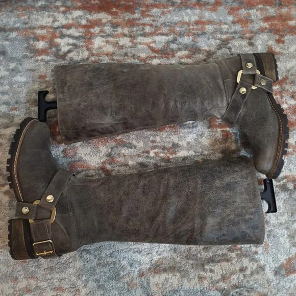 KG by Kurt Geiger Brown Leather Riding Boots - Size 7 - Picture 5 of 10